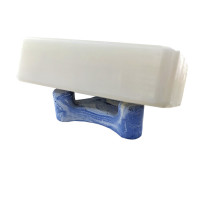 Porte savon "Trident" teinté bleu 